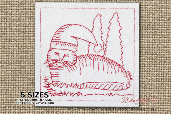 Christmas Cat Design Review for Holiday Embroidery
