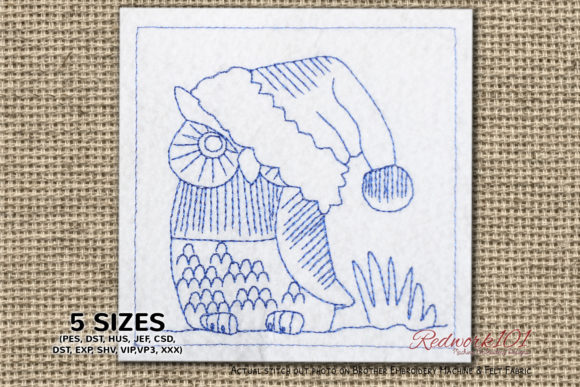 Christmas Owl Bluework: A Designer's Review for Holiday Apparel
