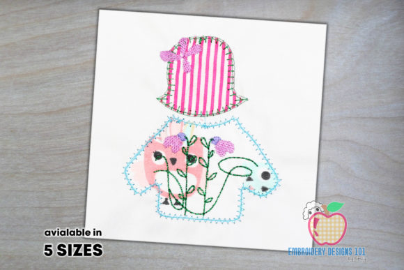 Dress of Girl with Hat Applique Review for Etsy Sellers