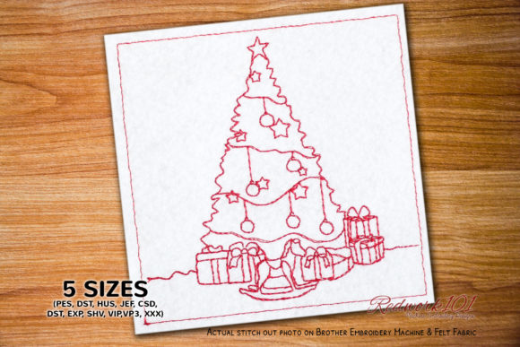 Review: Christmas Celebrations Tree Redwork for Holiday Projects